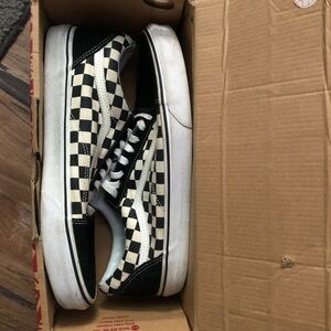 Black and White Checkered Vans